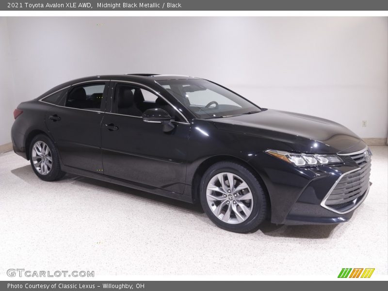 Midnight Black Metallic / Black 2021 Toyota Avalon XLE AWD