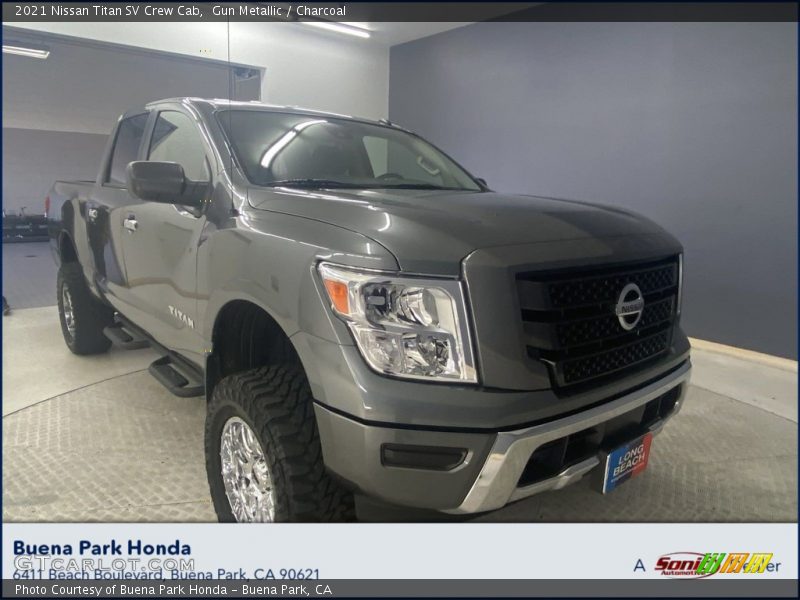 Gun Metallic / Charcoal 2021 Nissan Titan SV Crew Cab
