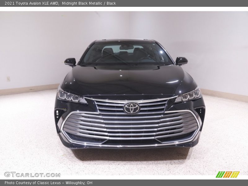 Midnight Black Metallic / Black 2021 Toyota Avalon XLE AWD