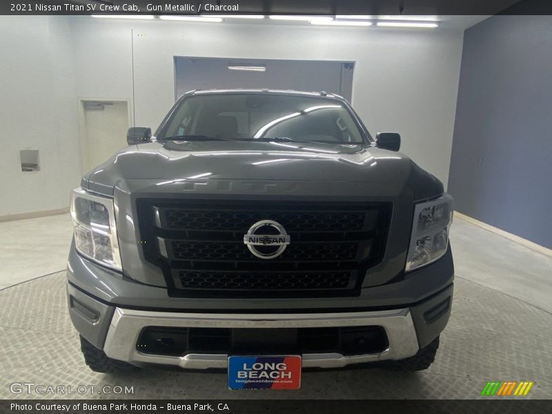 Gun Metallic / Charcoal 2021 Nissan Titan SV Crew Cab