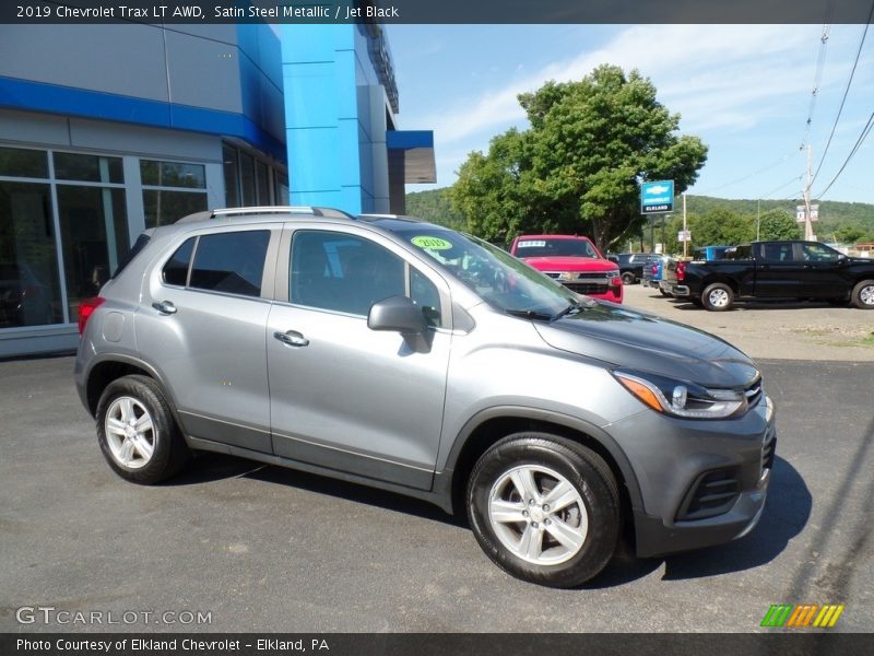 Satin Steel Metallic / Jet Black 2019 Chevrolet Trax LT AWD