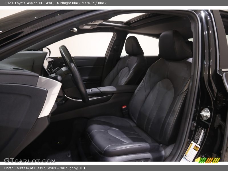 Midnight Black Metallic / Black 2021 Toyota Avalon XLE AWD