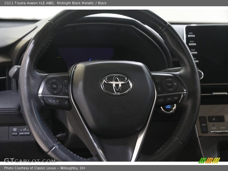 Midnight Black Metallic / Black 2021 Toyota Avalon XLE AWD