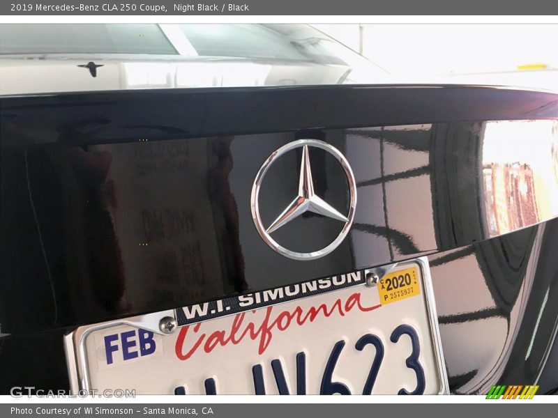 Night Black / Black 2019 Mercedes-Benz CLA 250 Coupe