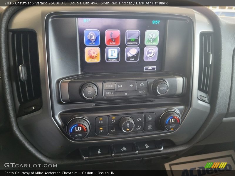 Controls of 2016 Silverado 2500HD LT Double Cab 4x4