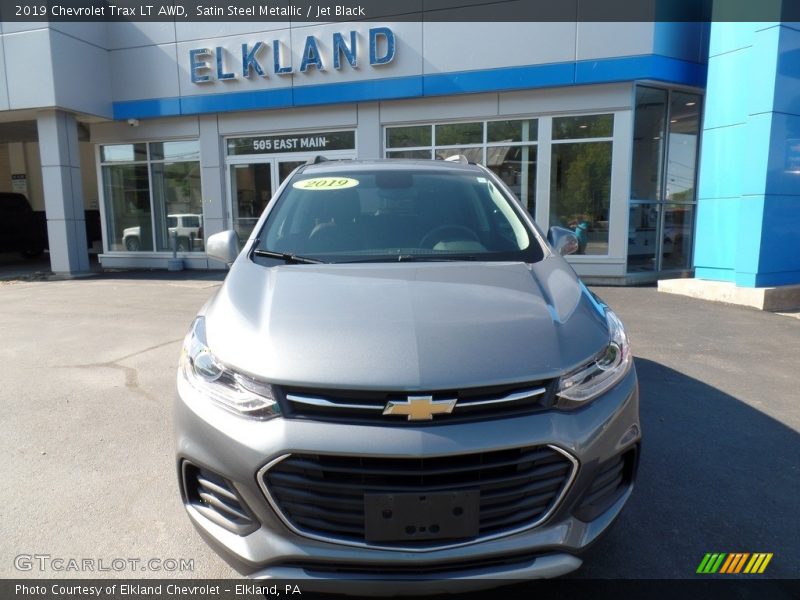 Satin Steel Metallic / Jet Black 2019 Chevrolet Trax LT AWD