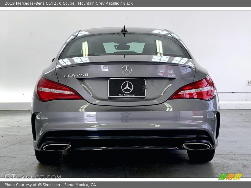 Mountain Grey Metallic / Black 2019 Mercedes-Benz CLA 250 Coupe