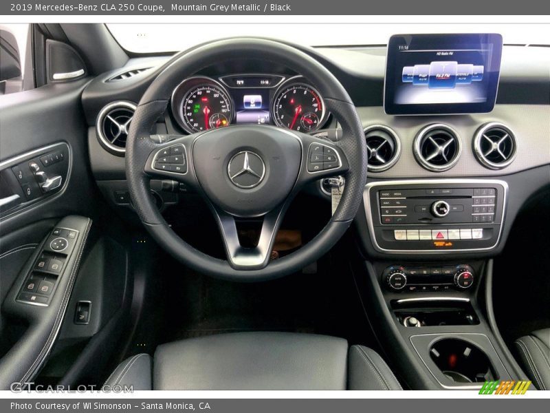 Mountain Grey Metallic / Black 2019 Mercedes-Benz CLA 250 Coupe