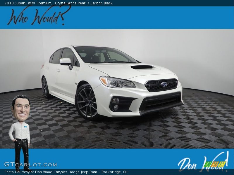 Crystal White Pearl / Carbon Black 2018 Subaru WRX Premium