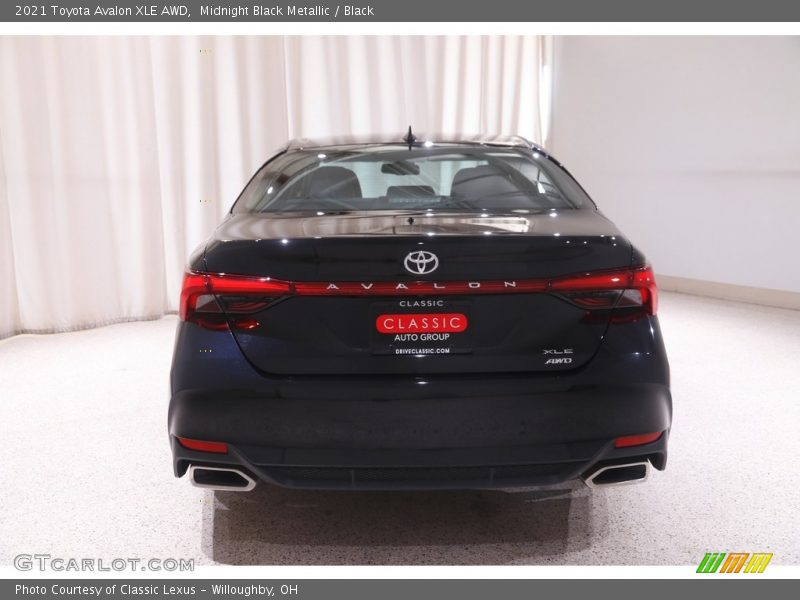 Midnight Black Metallic / Black 2021 Toyota Avalon XLE AWD