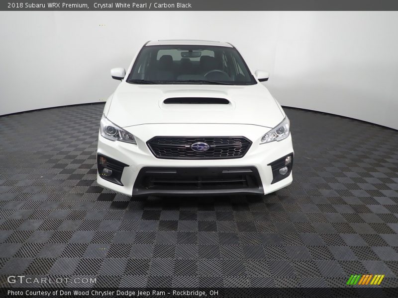 Crystal White Pearl / Carbon Black 2018 Subaru WRX Premium