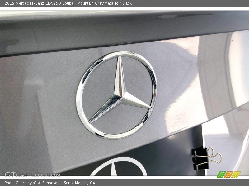 Mountain Grey Metallic / Black 2019 Mercedes-Benz CLA 250 Coupe