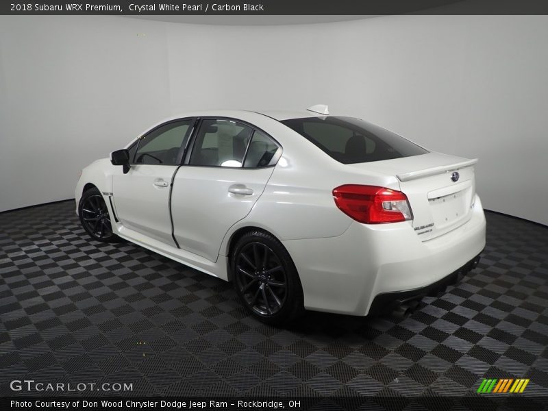 Crystal White Pearl / Carbon Black 2018 Subaru WRX Premium