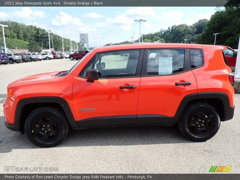 Omaha Orange / Black 2021 Jeep Renegade Sport 4x4