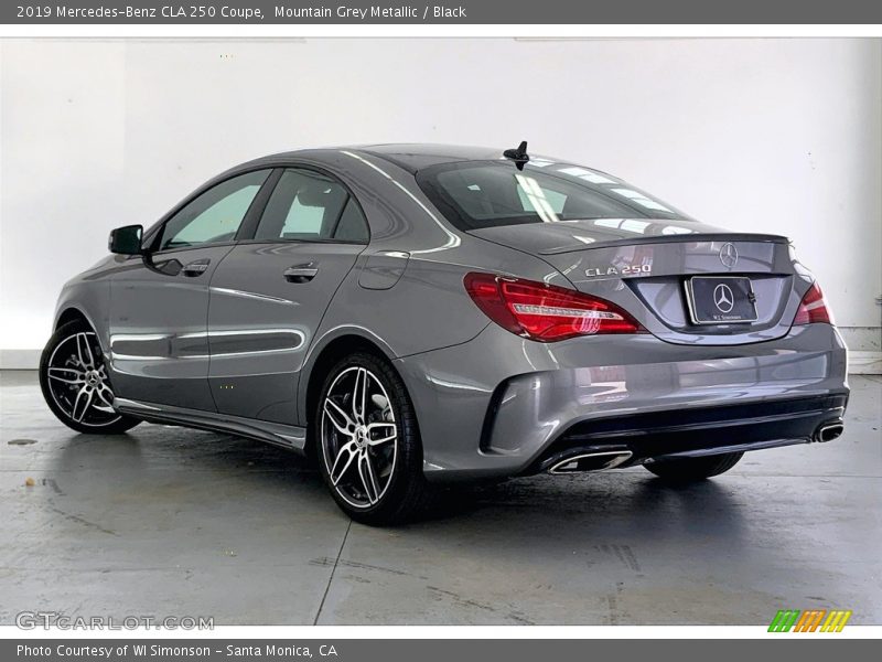 Mountain Grey Metallic / Black 2019 Mercedes-Benz CLA 250 Coupe