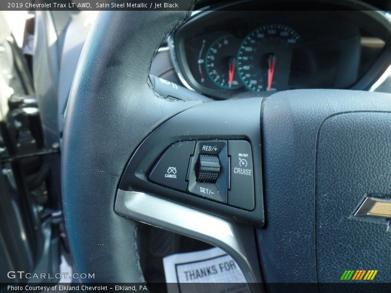 Satin Steel Metallic / Jet Black 2019 Chevrolet Trax LT AWD