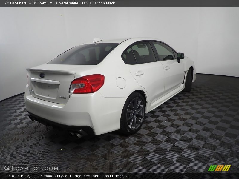 Crystal White Pearl / Carbon Black 2018 Subaru WRX Premium