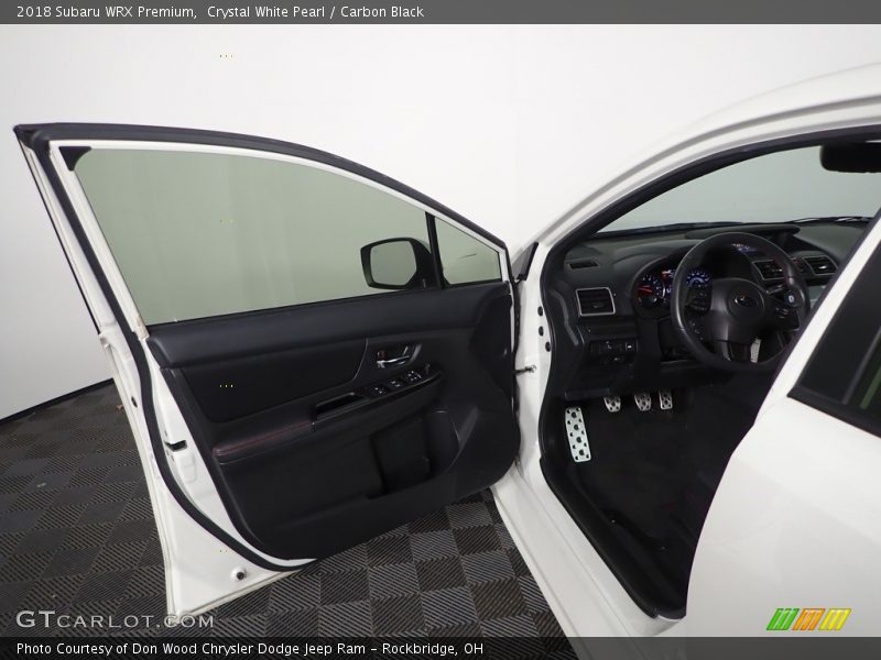Crystal White Pearl / Carbon Black 2018 Subaru WRX Premium