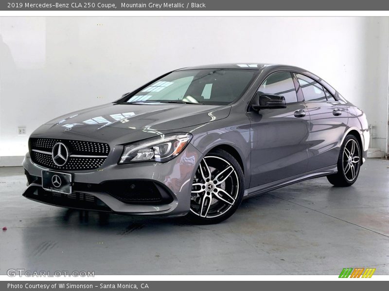 Mountain Grey Metallic / Black 2019 Mercedes-Benz CLA 250 Coupe