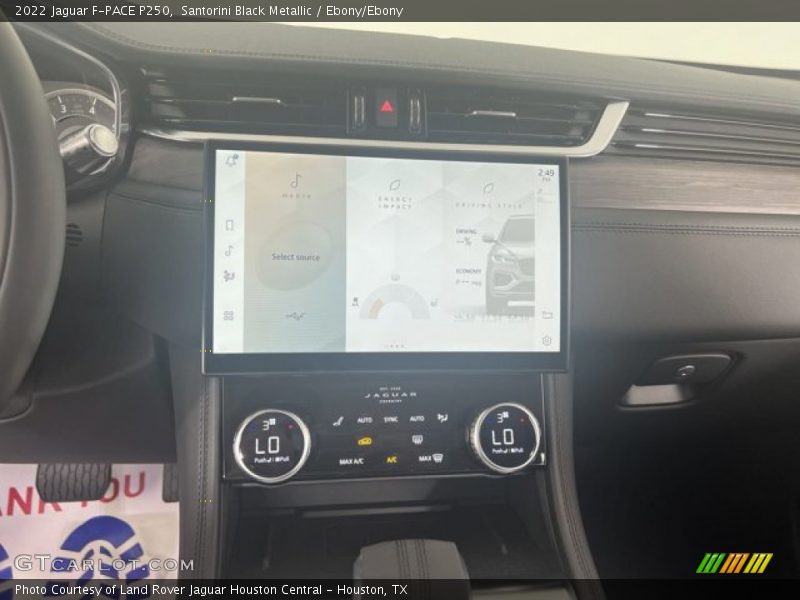 Santorini Black Metallic / Ebony/Ebony 2022 Jaguar F-PACE P250