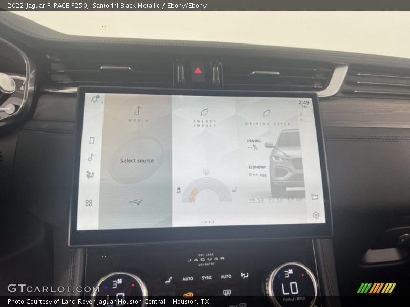 Santorini Black Metallic / Ebony/Ebony 2022 Jaguar F-PACE P250