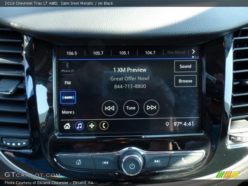 Satin Steel Metallic / Jet Black 2019 Chevrolet Trax LT AWD