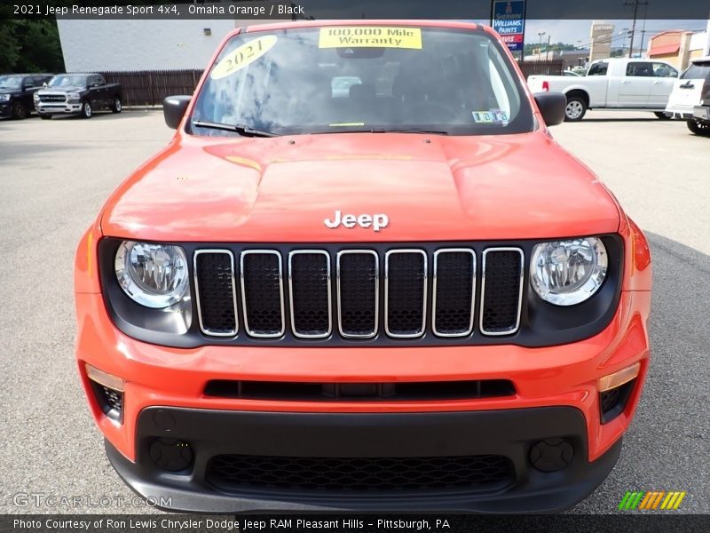 Omaha Orange / Black 2021 Jeep Renegade Sport 4x4