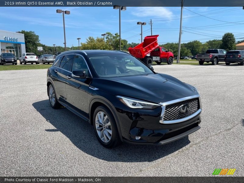 Black Obsidian / Graphite 2019 Infiniti QX50 Essential AWD
