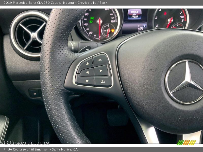 Mountain Grey Metallic / Black 2019 Mercedes-Benz CLA 250 Coupe