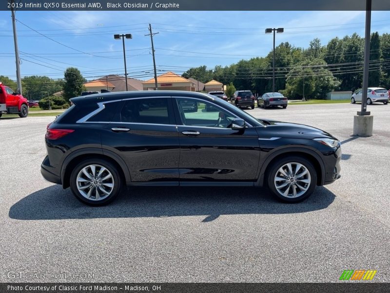 Black Obsidian / Graphite 2019 Infiniti QX50 Essential AWD