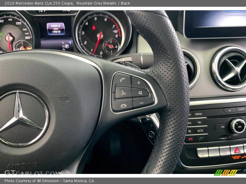 Mountain Grey Metallic / Black 2019 Mercedes-Benz CLA 250 Coupe