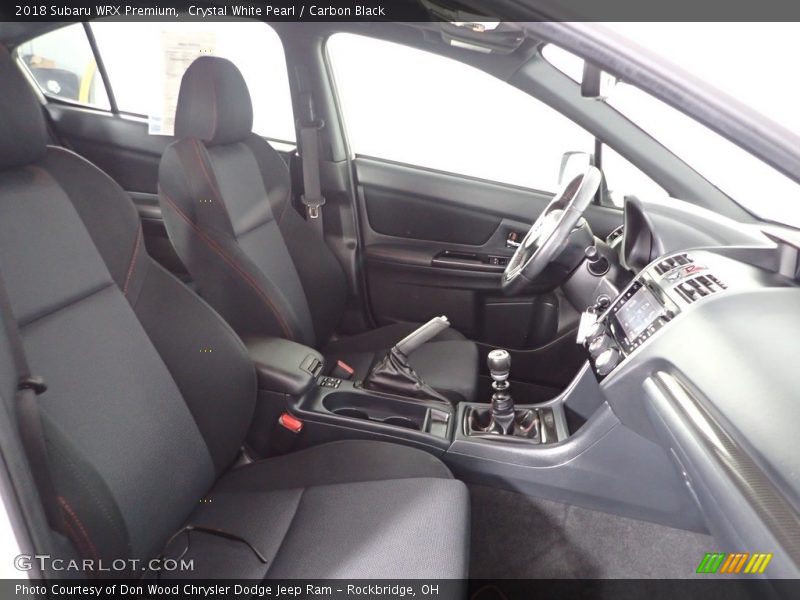 Crystal White Pearl / Carbon Black 2018 Subaru WRX Premium