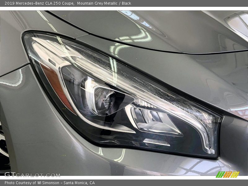 Mountain Grey Metallic / Black 2019 Mercedes-Benz CLA 250 Coupe