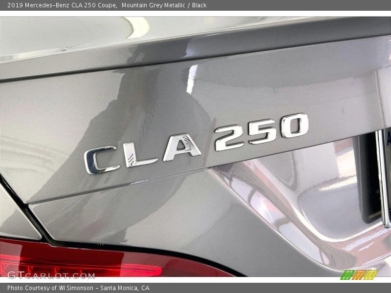 Mountain Grey Metallic / Black 2019 Mercedes-Benz CLA 250 Coupe
