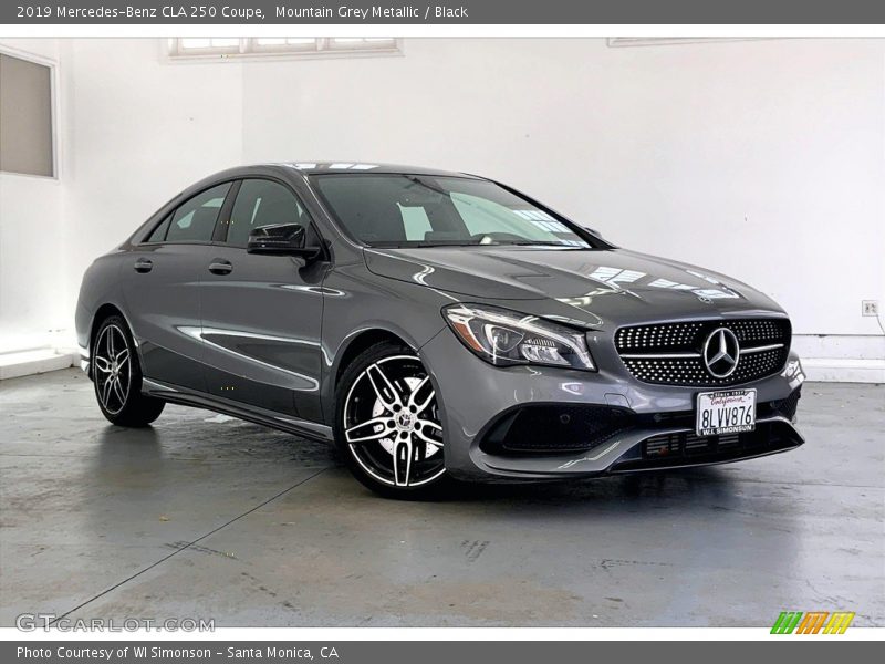 Mountain Grey Metallic / Black 2019 Mercedes-Benz CLA 250 Coupe