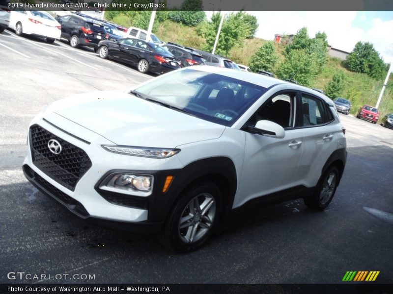 Chalk White / Gray/Black 2019 Hyundai Kona SE AWD