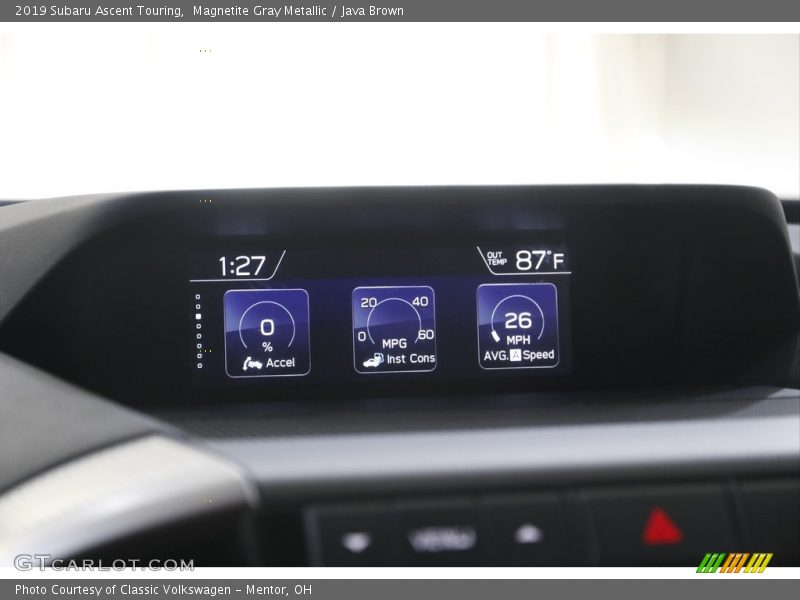 Magnetite Gray Metallic / Java Brown 2019 Subaru Ascent Touring