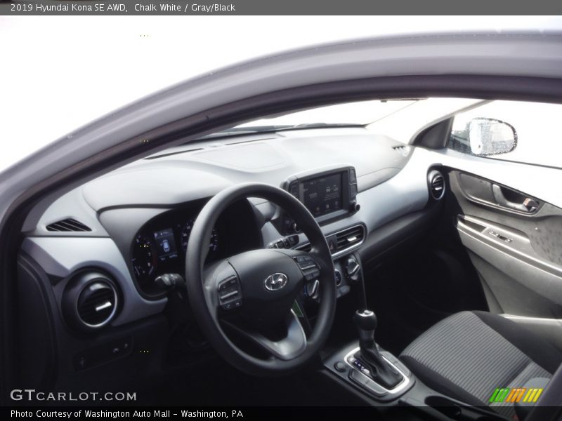 Chalk White / Gray/Black 2019 Hyundai Kona SE AWD