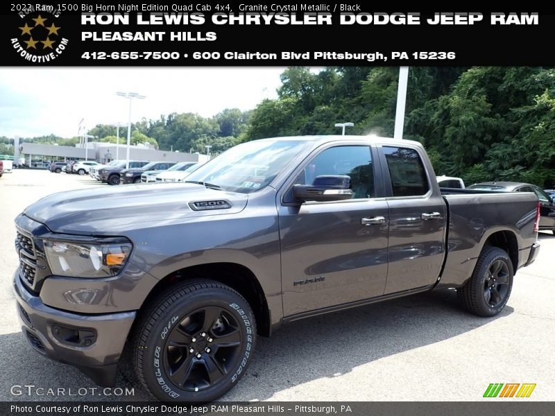 Granite Crystal Metallic / Black 2022 Ram 1500 Big Horn Night Edition Quad Cab 4x4
