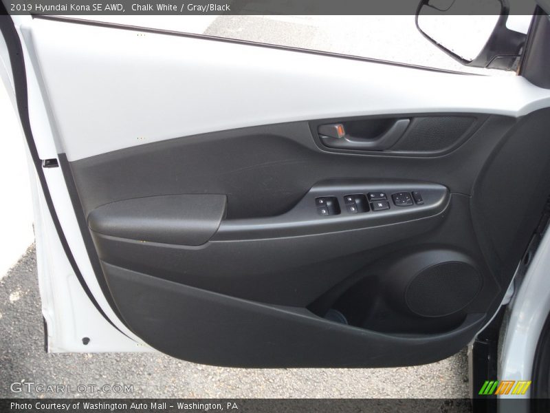 Chalk White / Gray/Black 2019 Hyundai Kona SE AWD