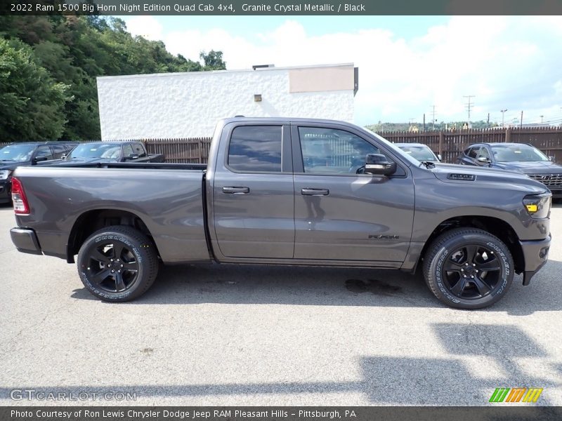 Granite Crystal Metallic / Black 2022 Ram 1500 Big Horn Night Edition Quad Cab 4x4