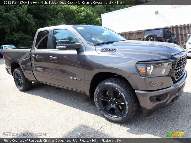 Front 3/4 View of 2022 1500 Big Horn Night Edition Quad Cab 4x4
