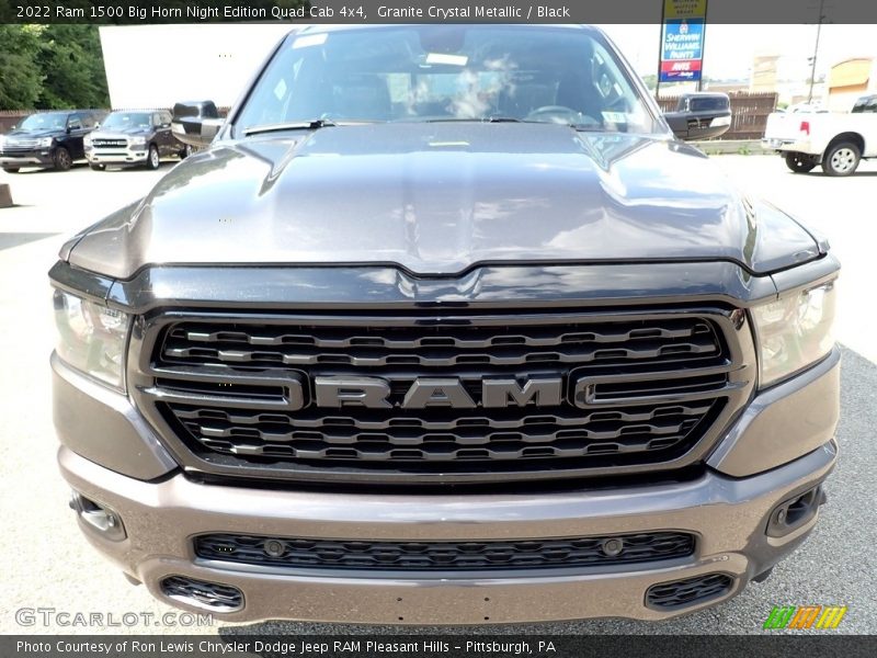 Granite Crystal Metallic / Black 2022 Ram 1500 Big Horn Night Edition Quad Cab 4x4