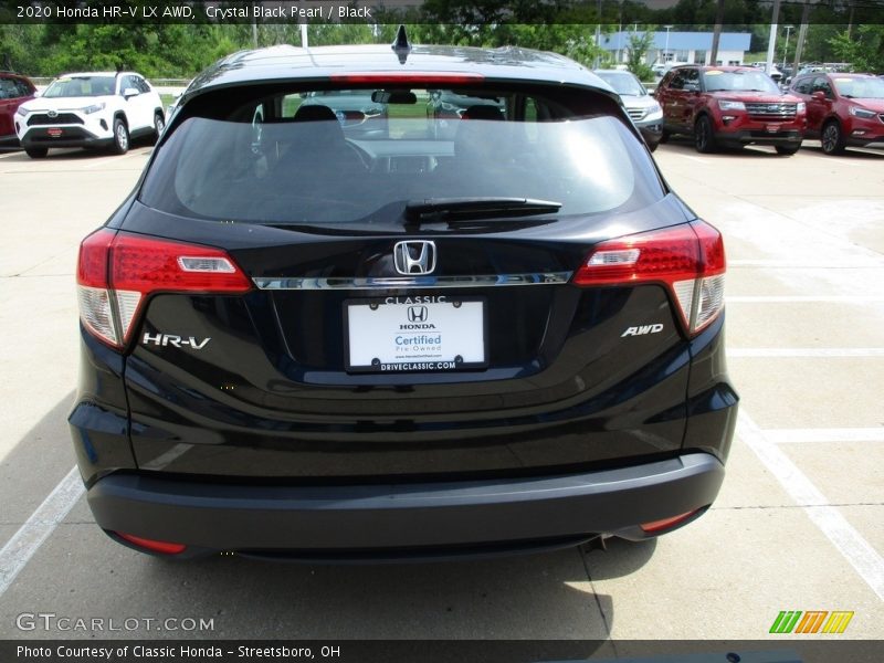 Crystal Black Pearl / Black 2020 Honda HR-V LX AWD