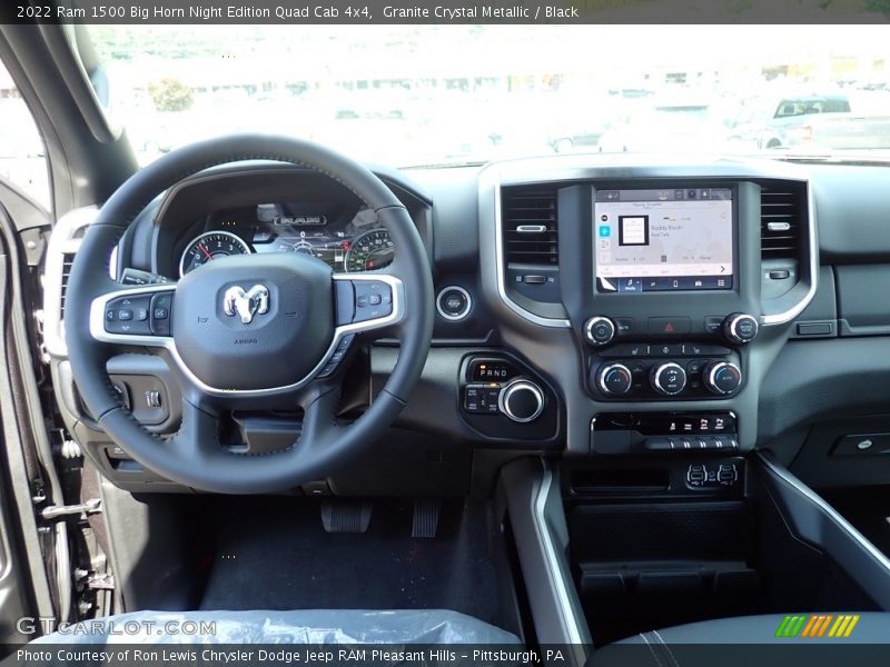 Granite Crystal Metallic / Black 2022 Ram 1500 Big Horn Night Edition Quad Cab 4x4