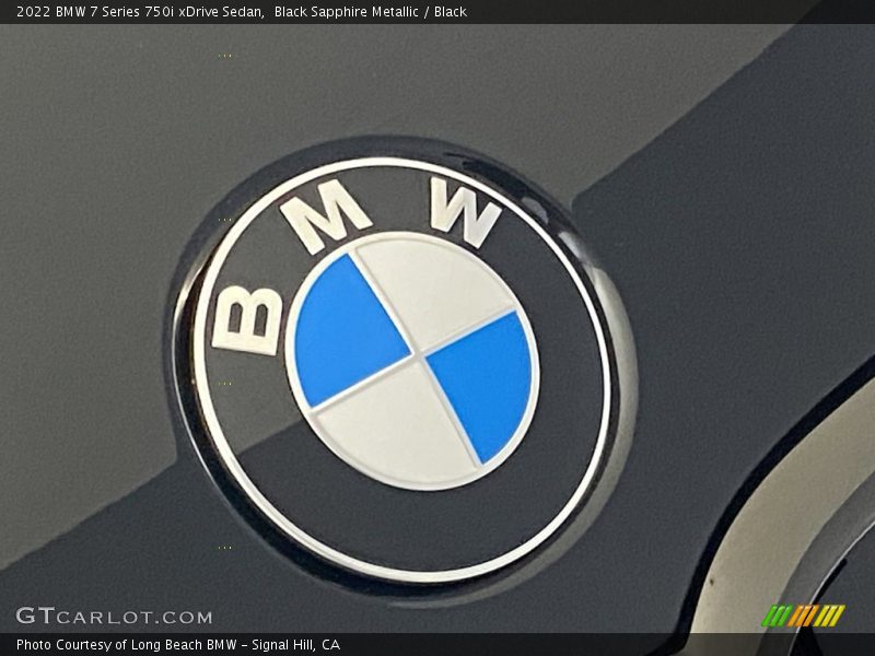 Black Sapphire Metallic / Black 2022 BMW 7 Series 750i xDrive Sedan