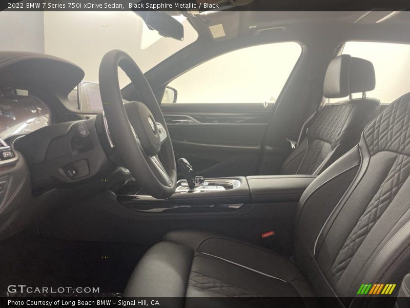 Black Sapphire Metallic / Black 2022 BMW 7 Series 750i xDrive Sedan