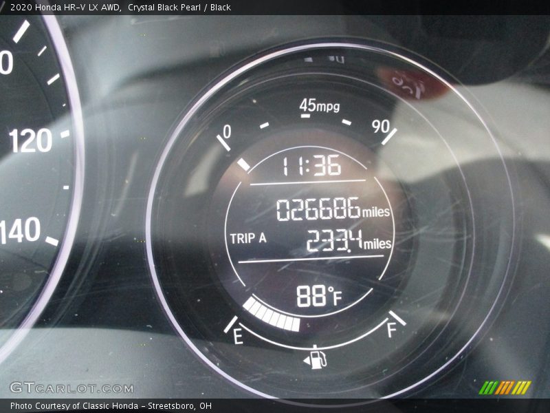 Crystal Black Pearl / Black 2020 Honda HR-V LX AWD