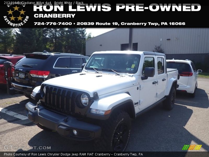 Bright White / Black 2021 Jeep Gladiator Willys 4x4