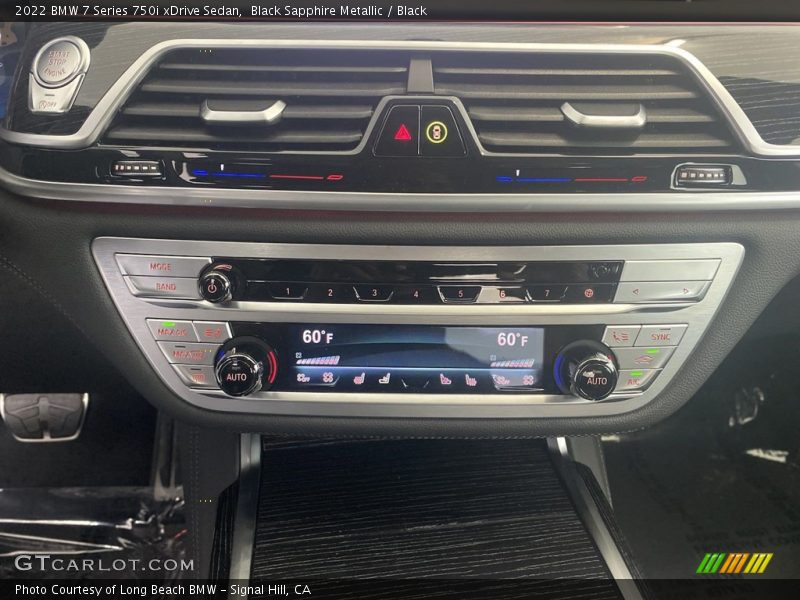 Controls of 2022 7 Series 750i xDrive Sedan